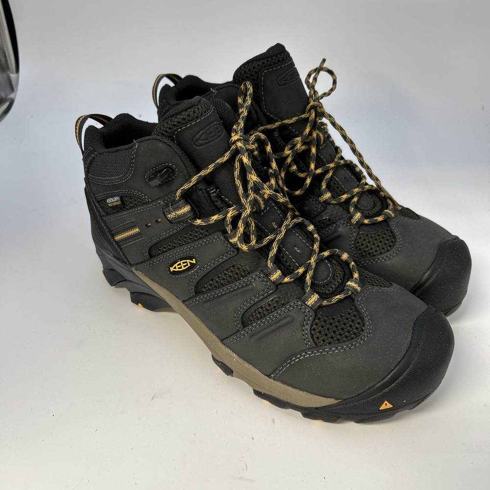 KEEN Utility Boots Men 13D Lansing Mid Waterproof Steel Toe Work